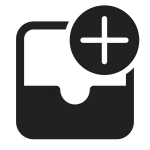Mail Inbox Add SVG Icon